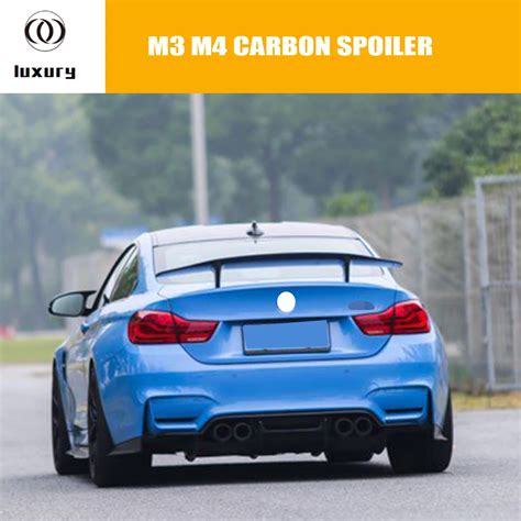 M3 M4 PSM estilo GT Alerón trasero de fibra de carbono para BMW F80 M3