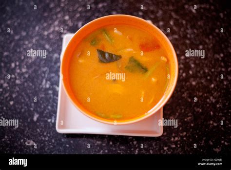 Fresh Made Hot And Sour Soup Tom Yum With Prawns Traditional Thai Cuisine Stock Photo Alamy