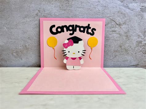 Hello Kitty Graduation Card Hello Kitty Card Hello Kitty Greeting Card