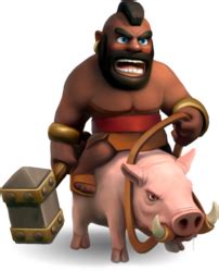 Description Of Hog Rider Troops Dark Barracks In Clash Of Clans CLASH