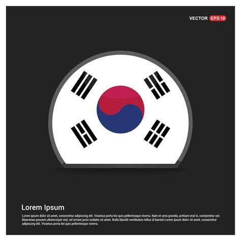 South Korea flags design vector 14238939 Vector Art at Vecteezy