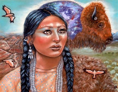 Dreams Of The Ancestors Native American Buffalo Western Fine Art Print