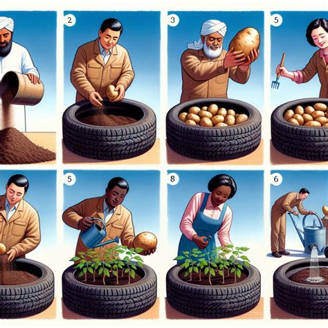 How To Plant Potatoes In A Tire Plantopiahub Your Ultimate Destination For Plant Lovers