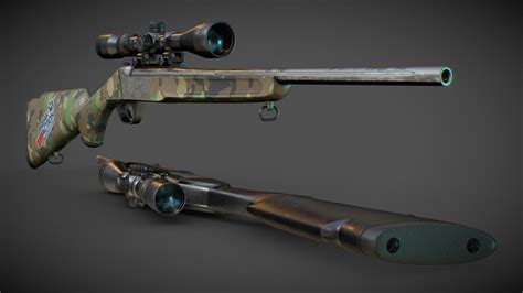 Deadly Accurate Hunting Sniper Rifles - Buy Royalty Free 3D model by ...