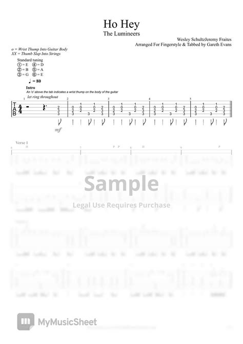 Guitar Chords For Ho Hey