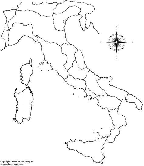 Blank Ancient Italy Map Eudora Rosabelle