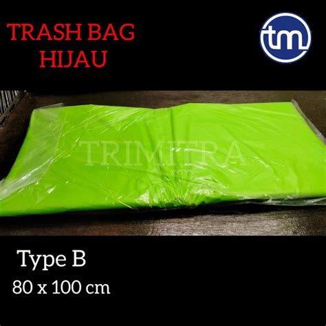 Jual PLASTIK B KRESEK KANTONG SAMPAH PACKING TRASHBAG HIJAU JUMBO