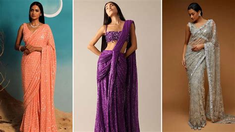 Sequin Saree Designs Herzindagi