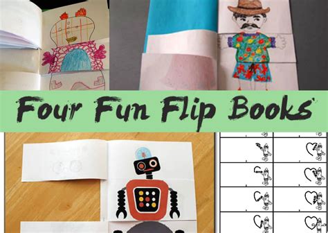 Four Fun Flip Books Diy Thought Flip Books Diy Diy Book Flip Book