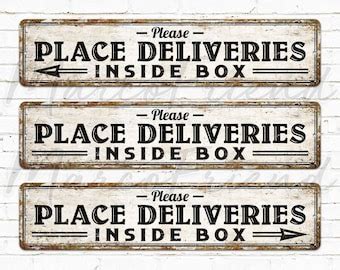 Deliveries Sign - Etsy