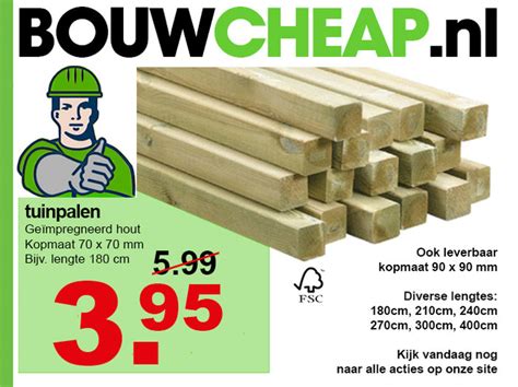 Houten Tuinpalen Goedkoop Online Kopen Bouwcheap Nl