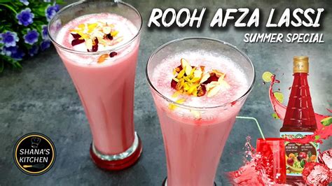 Rooh Afza Lassi Roohafza Lassi How To Make Roohafza Lassi