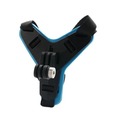 Bleu Support De Menton Pour Casque De Moto Gopro Hero