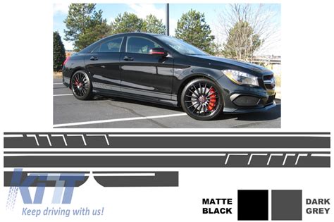 Side Decals Sticker Vinyl Dark Grey Mercedes Benz Cla W117 C117 X117 2013 2016 A Class W176