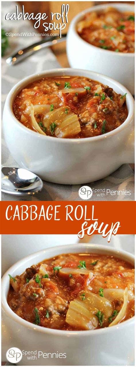 Cabbage Roll Soup Recipe Video Spend With Pennies