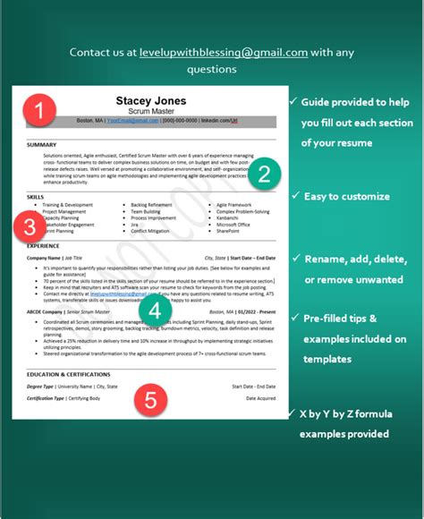 Resume Scrum Master Resume Template Scrum Master Scrum Master Resume