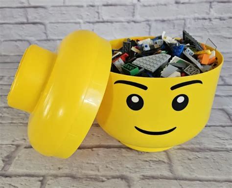 Lego Boy Large Storage Head Plus 1650g Genuine Lego Bundle Mixed Bricks And Blocks £4500