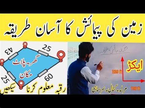 Zameen Ki Pamaish Ka Tarika How To Find Area Land Area Conversions