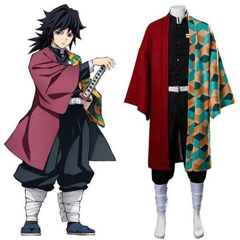 Demon Slayer Kimetsu No Yaiba Giyu Tomioka Cosplay Costumemale Xxl