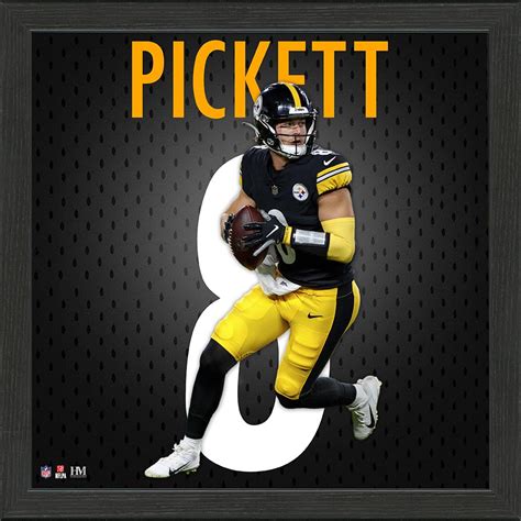 Kenny Pickett Steelers Impact Jersey Frame