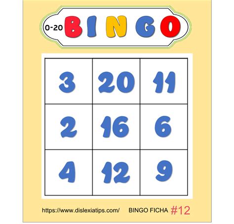 Cartones De Bingo Para Imprimir Del Al Curta A Divers O Das