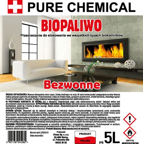 Biopaliwo Do Biokominka Bioetanol 5L PureChemical Pl