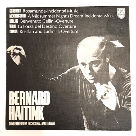 Bernard Haitink Conducting The Concertgebouw Orchestra Amsterdam Lp