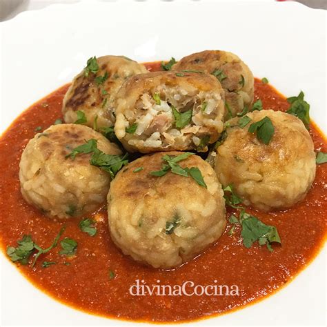 Albóndigas De Arroz Y Atún Con Vasitos De Arroz Divina Cocina