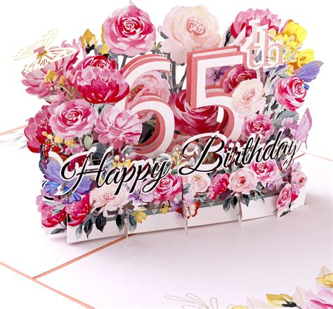 Amazon Unique 65th Birthday Card For Women Men Jumbo 65th