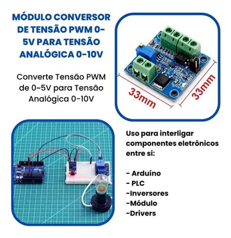 M Dulo Conversor Tens O Pwm Para Tens O Anal Gica De A V R Em