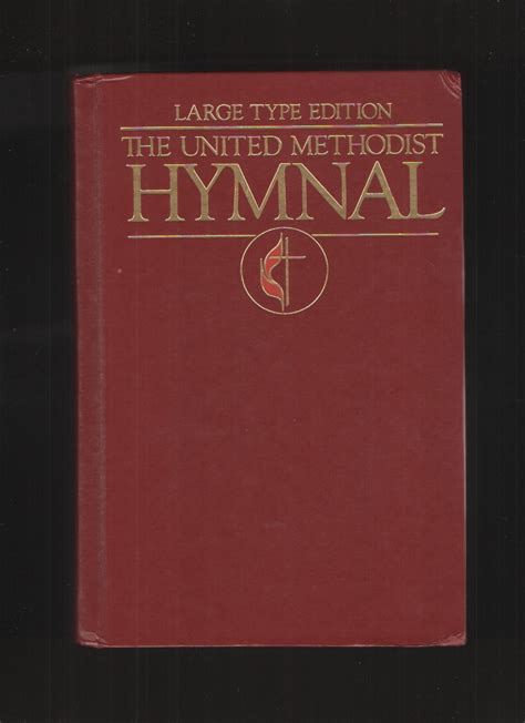 Hymnal United Methodist Large Type Dark Red