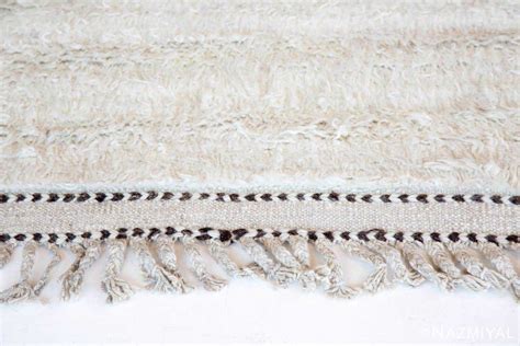 Solid White Modern Boho Chic Rug 142780927 Nazmiyal Antique Rugs