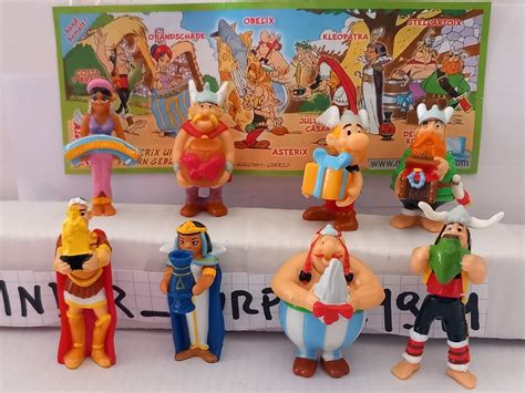 Kinder Ferrero Surprise Complete Set Asterix Versary X Figures Cake