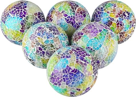 Amazon Mdluu Pack Mosaic Balls Home Decor Spheres