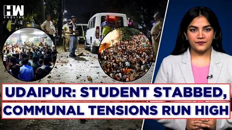 Udaipur Violencecommunal Tension Erupts After Class 10 Students Stab