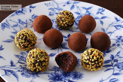 Trufas de chocolate veganas Receta saludable para San Valentín