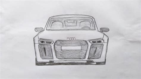 How To Draw Audi R8 Drawing Video Jay Prajapati Youtube