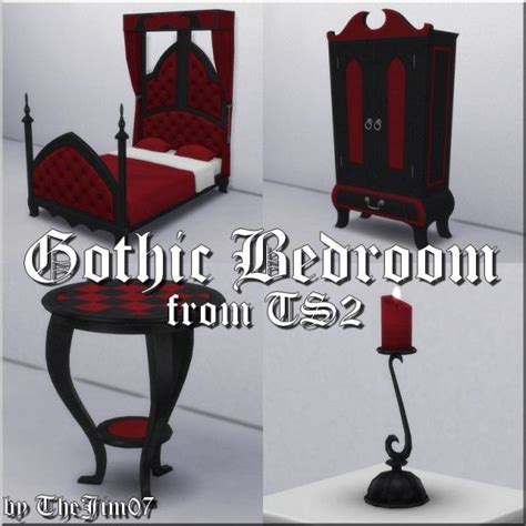 gothic bedroom from u s2 - 3docn item for v4 / gf