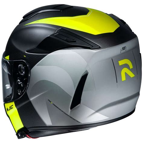 Casque Moto Intégral En Fibre HJC RPHA 70 WODY MC4HSF Noir Gris Jaune