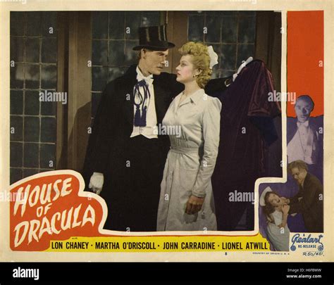 House of Dracula - Movie Poster Stock Photo - Alamy