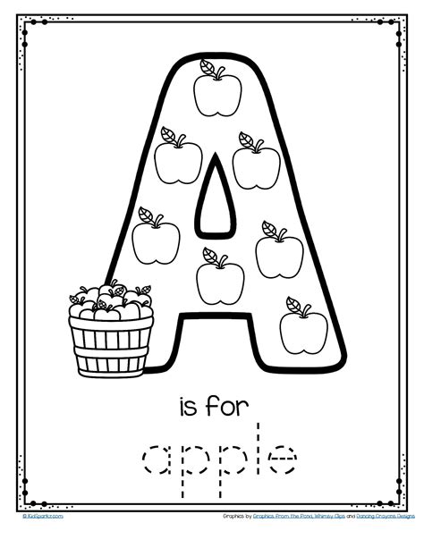 A For Apple Worksheet Printable | Lyana Worksheets