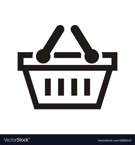 Shop basket logo Royalty Free Vector Image - VectorStock