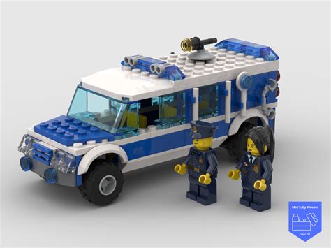 Lego Moc Police Van By Mocbywouter Rebrickable Build With Lego