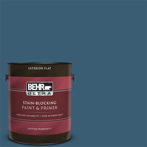 Behr Ultra Gal S Superior Blue Flat Exterior Paint Primer