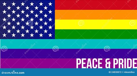 Flag Of Rainbow United States Stock Photography - Image: 24830872