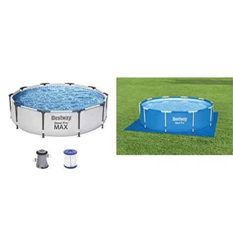 Bestway Steel Pro Max Piscina Fuori Terra Rotonda Set Con Pompa