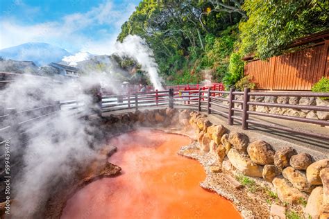 Beppu Japan Nov 25 2022 Kamado Jigoku Hot Spring In Beppu Oita The Town Is Famous For Its
