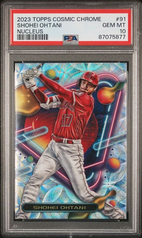 Topps Cosmic Chrome Shohei Ohtani Nucleus Refractor Psa Ebay