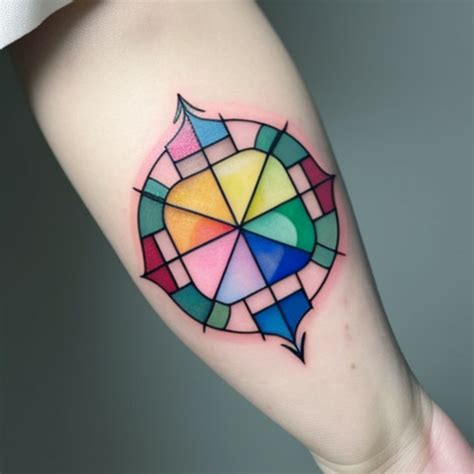 68 Stained Glass Tattoo Ideas - TattooClue.com