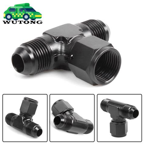 3 Way Tee T Piece Fitting Adapter AN4 AN6 AN8 AN10 AN12 Male To AN